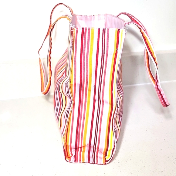 SELF Vibrant Stripped Tote Bag - Picture 2 of 6